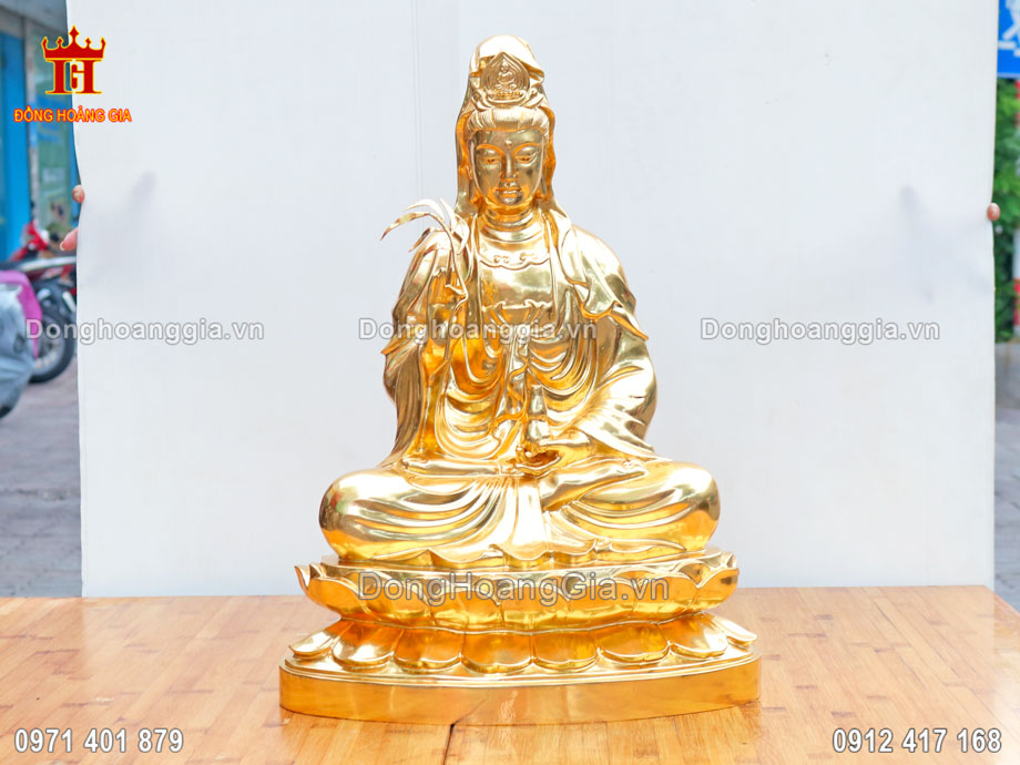 Đồng Hoàng Gia nhận chế tác tượng Phật Quan Âm mạ vàng theo yêu cầu